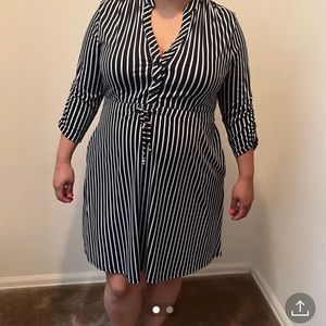 Striped dress L